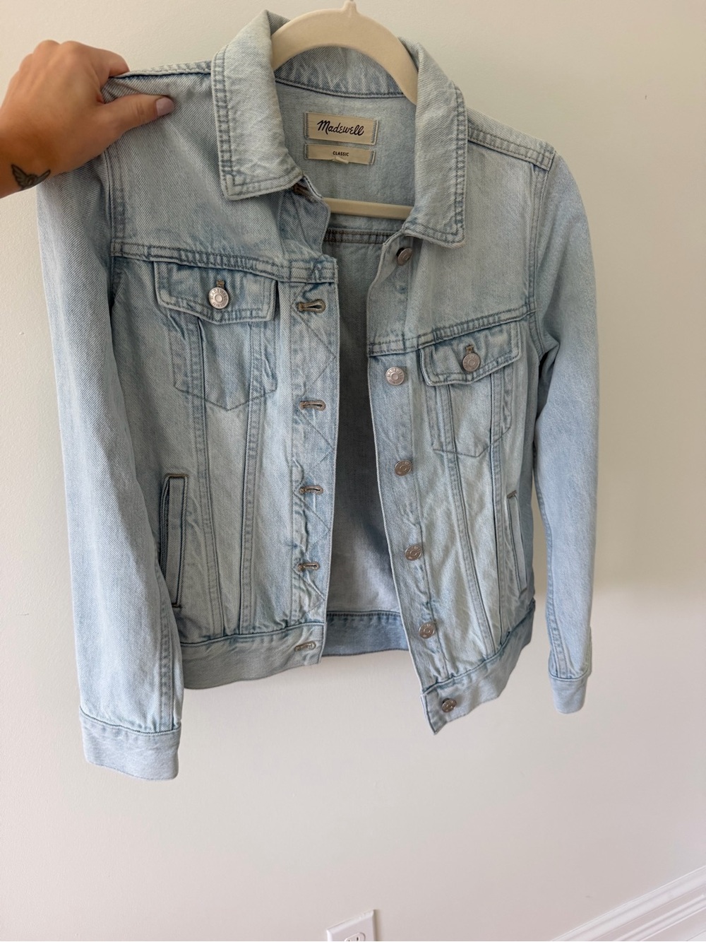 Madewell Light Wash Denim Jacket - Women's Light Blue Jean Jacket XS